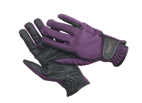 WAHLSTEN SARAH SOFTSHELL  RIDING GLOVES, BURGUNDY